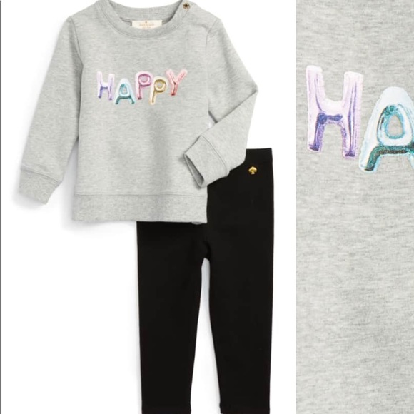 kate spade Other - Kate Spade Graphic sweatshirt and legging set